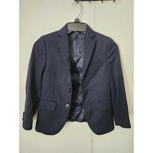 LAUREN RALPH LAUREN Boys Size 6-8 Navy Blue Blazer Jacket Preppy *SEE PICS